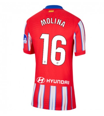 Atletico Madrid Nahuel Molina #16 Primera Equipación Mujer 2024-25 Manga Corta